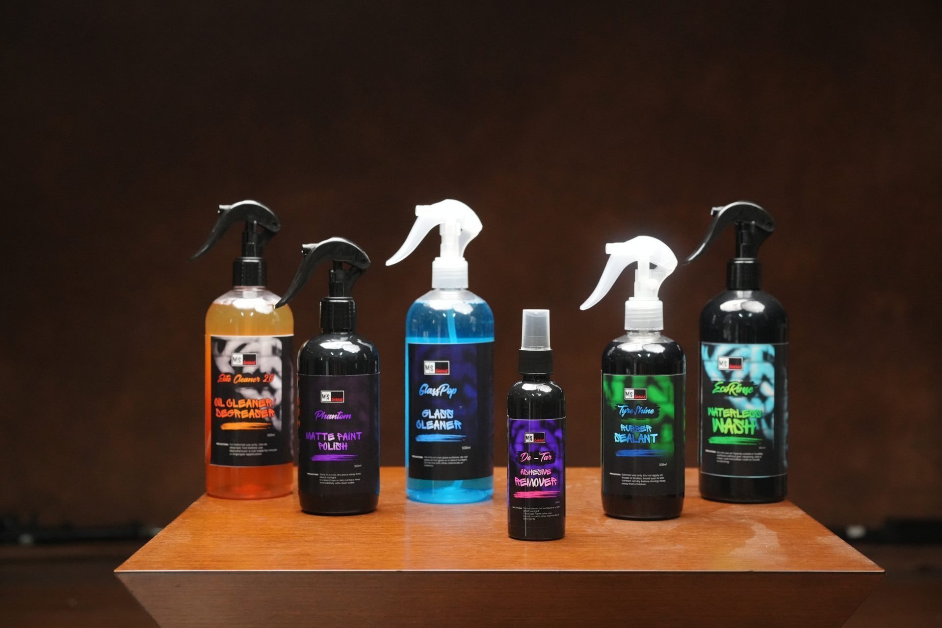 MS Garage Full Detailing Product Lineup